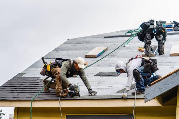 Professional Gutter Installation technician working in West Salem, OH